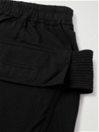DRKSHDW by Rick Owens - Wide-Leg Cotton-Jersey Cargo Sweatpants - Black