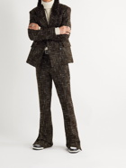 AMIRI - Double-Breasted Wool-Blend Bouclé Suit Jacket - Brown