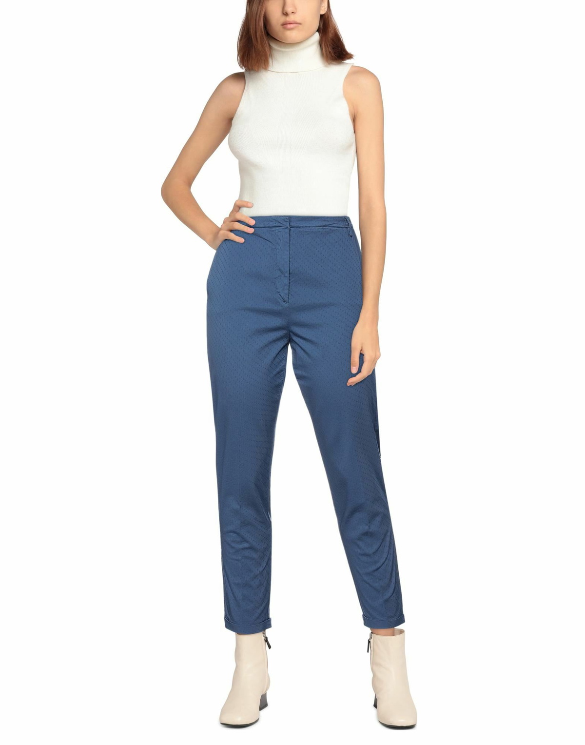Manila Grace Womens Pants Slate in Blue