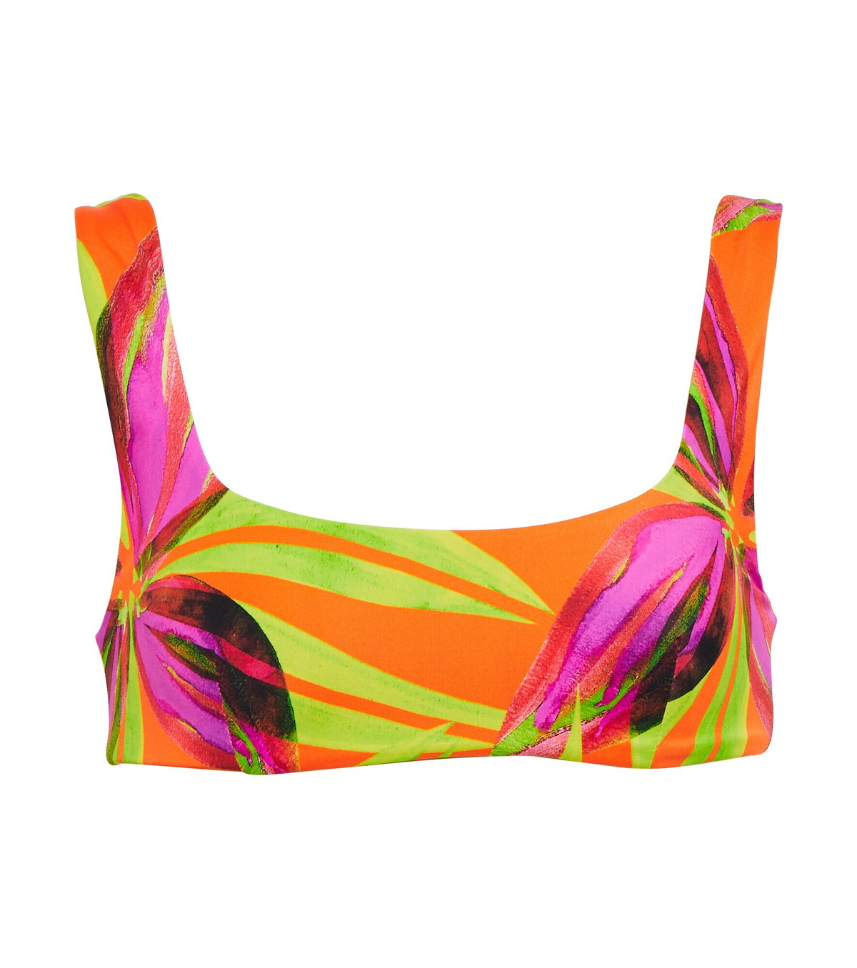 Louisa Ballou - Scoop printed bikini top Louisa Ballou