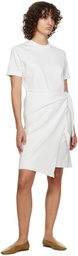 Vince Off-White Side-Tie Minidress