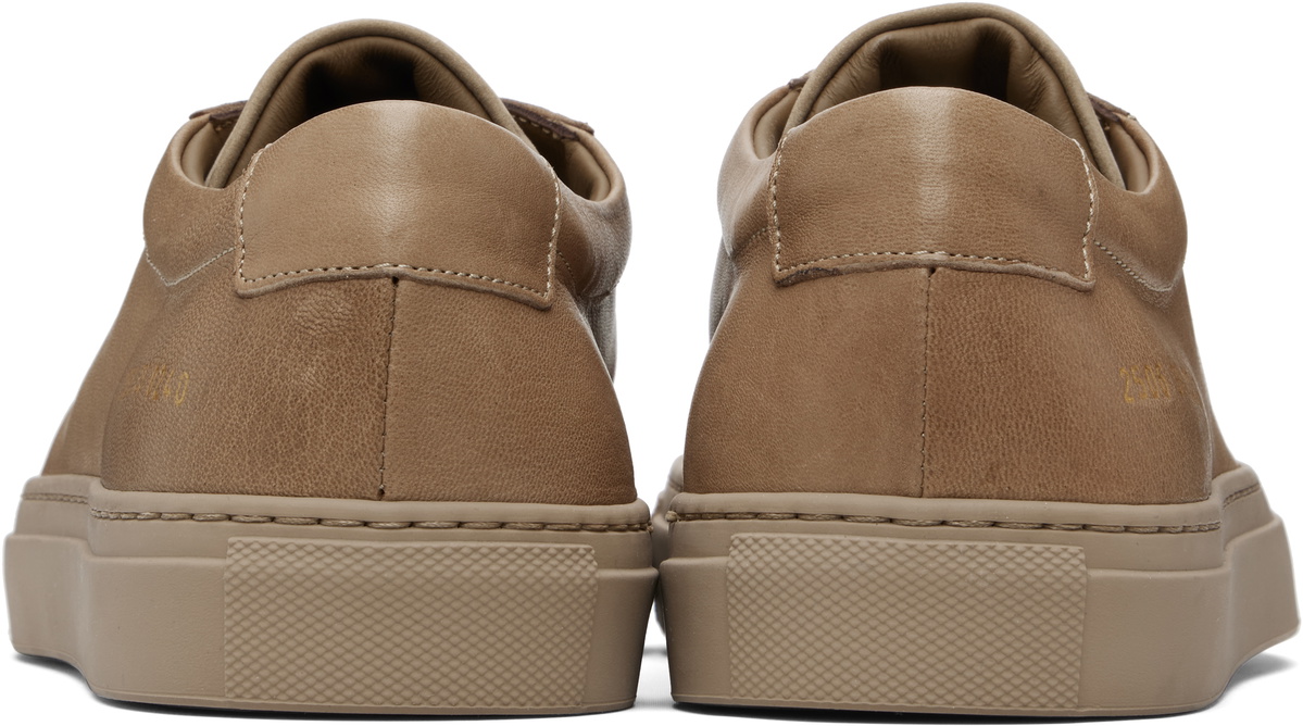 Common Projects Taupe Achilles Premium Sneakers