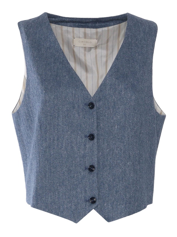 Photo: Circolo 1901 Linen And Cotton Vest