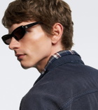 Balenciaga Logo oval sunglasses