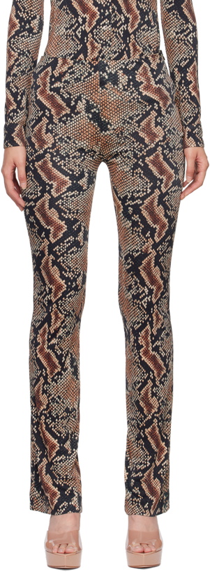Photo: Atlein Black Snake Print Trousers
