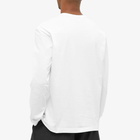 Comme des Garçons Play Men's Long Sleeve T-Shirt in White/Black