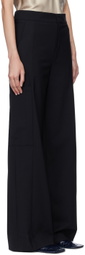GAUCHERE Black Wide-Leg Cargo Trousers