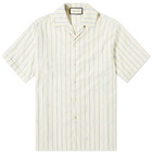 Gucci Striped GG Vacation Shirt