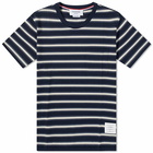 Thom Browne Men's Stripe T-Shirt in Navy