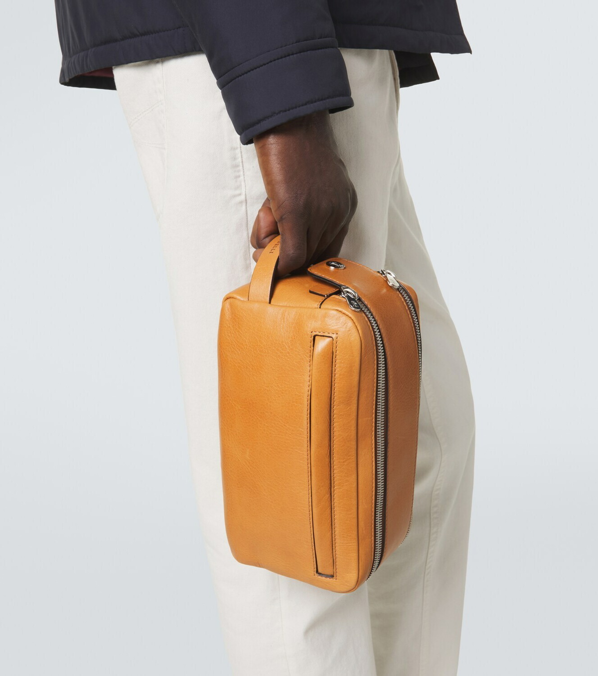 Brunello Cucinelli Leather toiletry bag