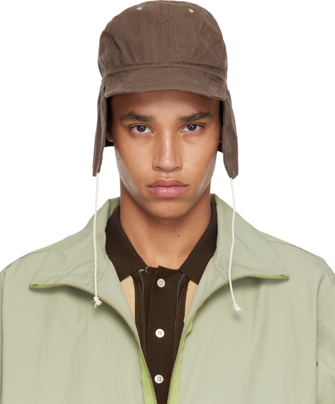 Photo: Camiel Fortgens Brown Waxed Cotton Flap Cap