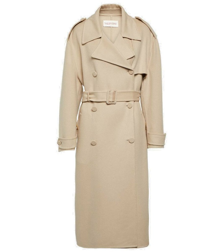 Photo: Valentino Belted cashmere trench coat