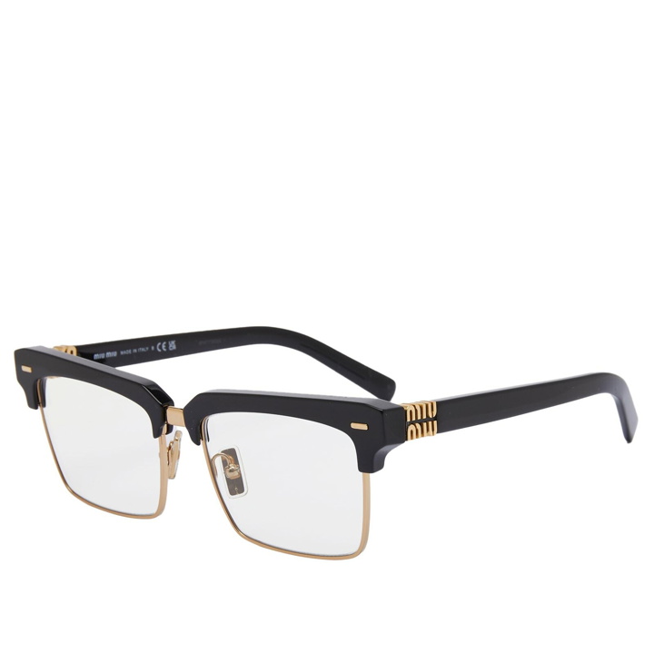 Photo: Miu Miu Eyewear Women's 10ZS Optical Glasses in Black/Blue 