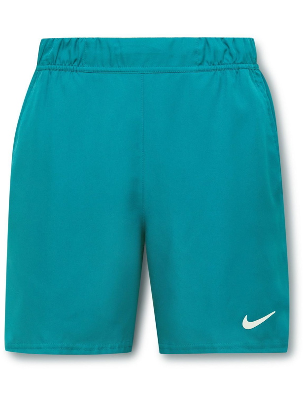 Photo: Nike Tennis - NikeCourt Victory Straight-Leg Dri-FIT Tennis Shorts - Blue