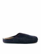 The Row - Hugo Suede Mules - Blue
