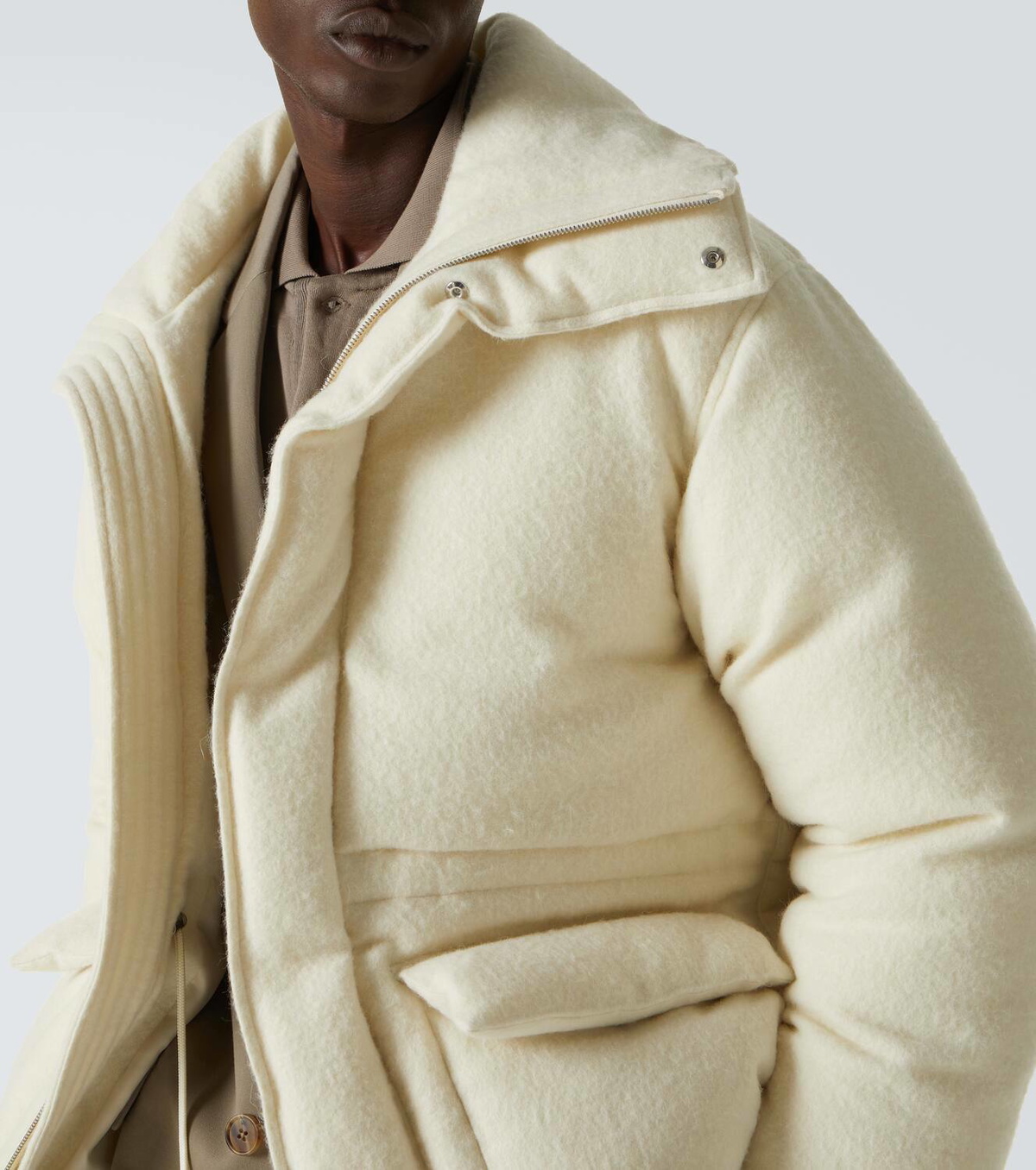 Auralee Alpaca and wool down jacket Auralee