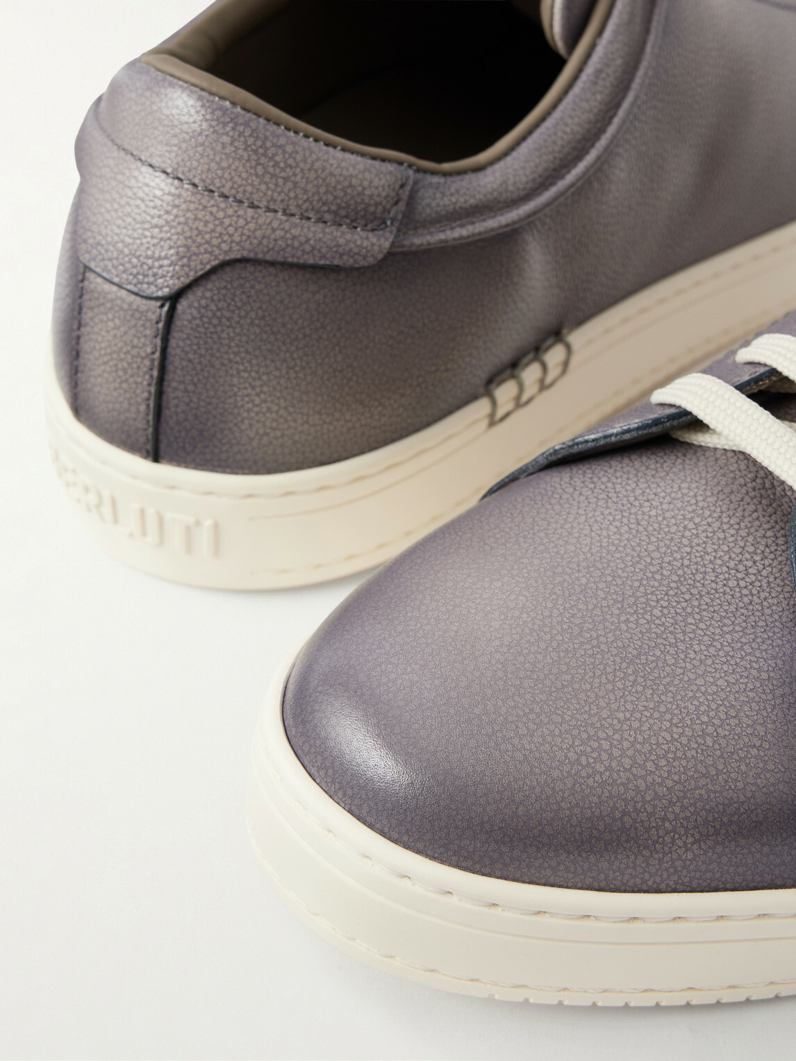 Berluti - Playtime Full-Grain Venezia Leather Sneakers - Gray