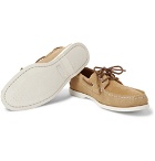 Quoddy - Downeast Suede Boat Shoes - Beige