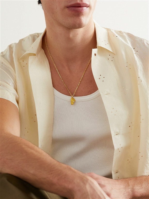 Photo: Anita Ko - Gold Diamond Pendant Necklace