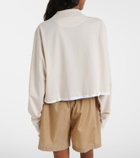 Prada Cotton piqué and jersey polo shirt