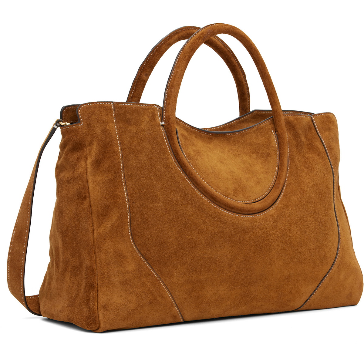 Staud Tan Maude Satchel Tote