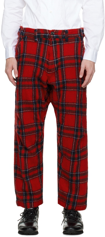 Photo: Comme des Garçons Shirt Red Tartan Trousers