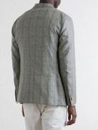 Boglioli - Prince of Wales Checked Silk Blazer - Gray