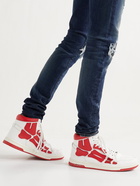 AMIRI - Skel-Top Colour-Block Leather High-Top Sneakers - Red