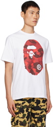 BAPE White Camo Big Ape Head T-Shirt