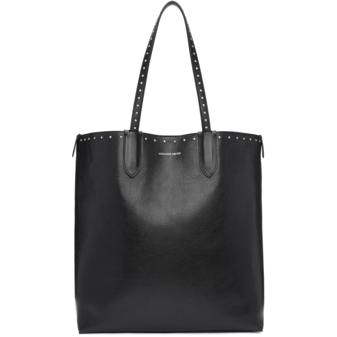 Photo: Alexander McQueen Black Studded North/South Shopper Tote