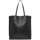Alexander McQueen Black Studded North/South Shopper Tote