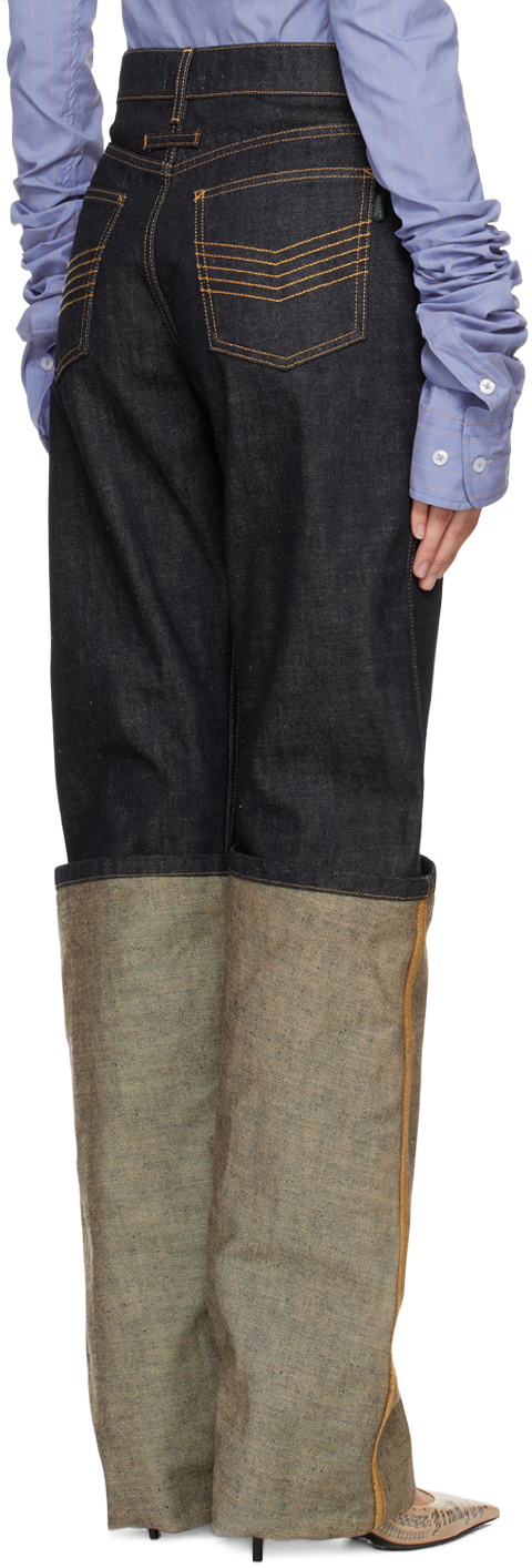 Jean Paul Gaultier Indigo 'The Cuff Denim' Jeans