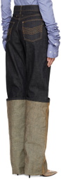 Jean Paul Gaultier Indigo 'The Cuff Denim' Jeans
