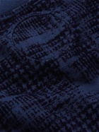 BLUE BLUE JAPAN - Oboro Koushi Flocked Loopback Cotton-Jersey Sweatshirt - Blue - M