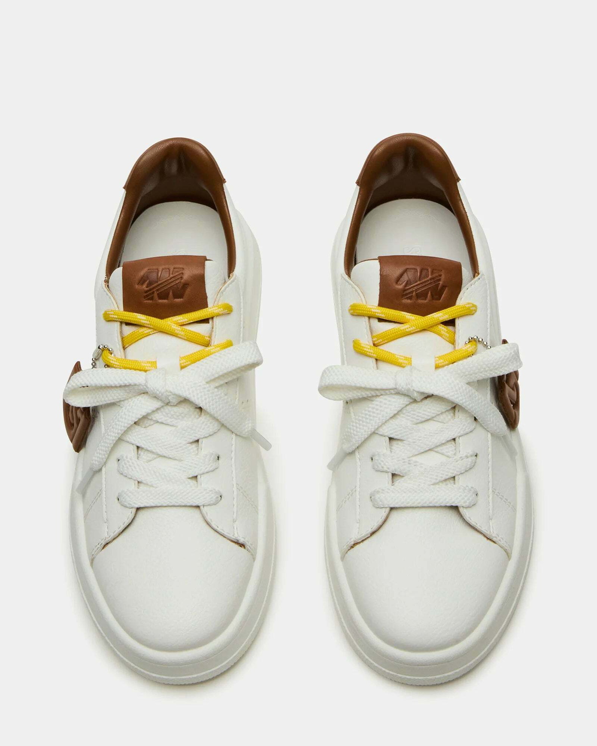 Steve Madden Marvin Sneakers in White Tan