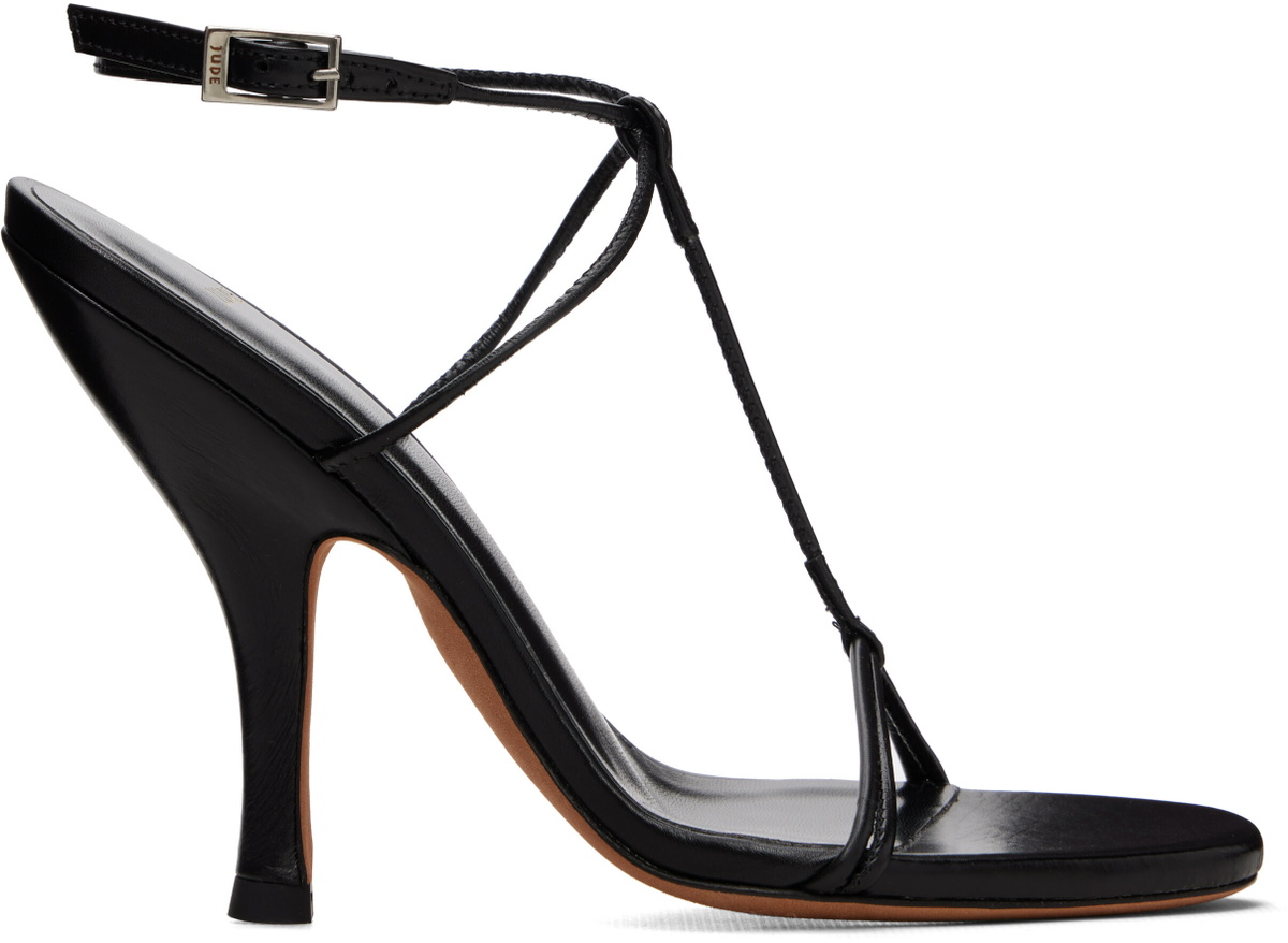 JUDE Black Mixer Heeled Sandals
