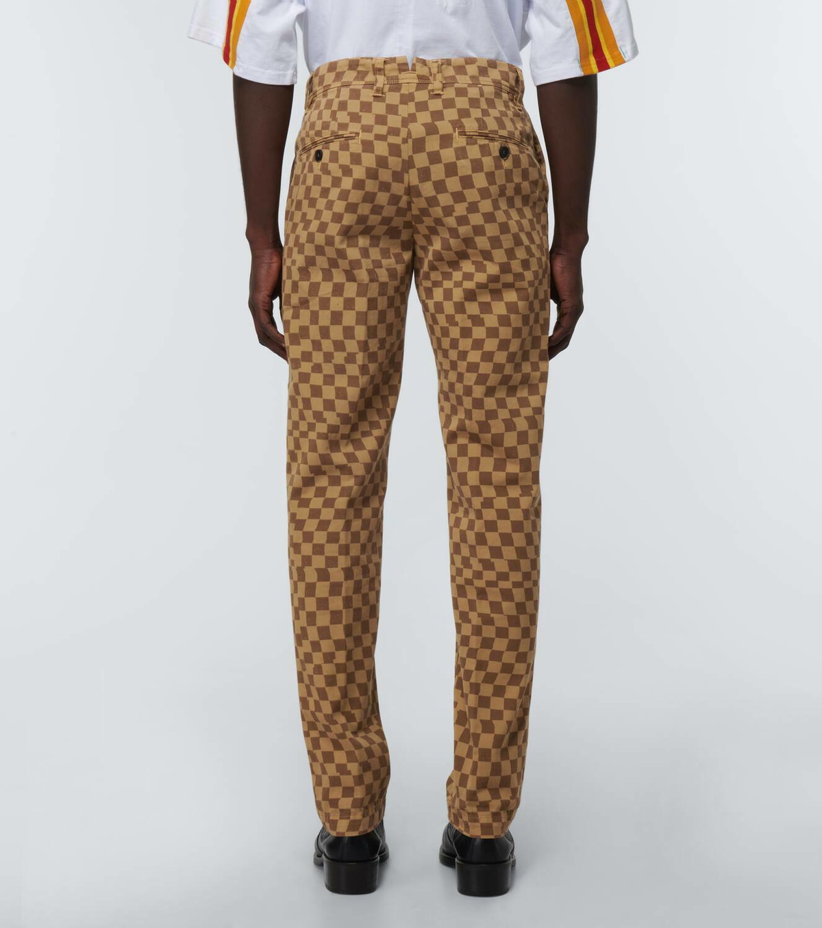 Incotex x Facetasm Checked straight cotton pants