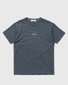 Stone Island Tee Cotton Jersey, 'stamp Two' Print, Garment Dyed Grey - Mens - Shortsleeves