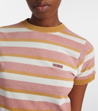 Prada Striped cotton jersey T-shirt