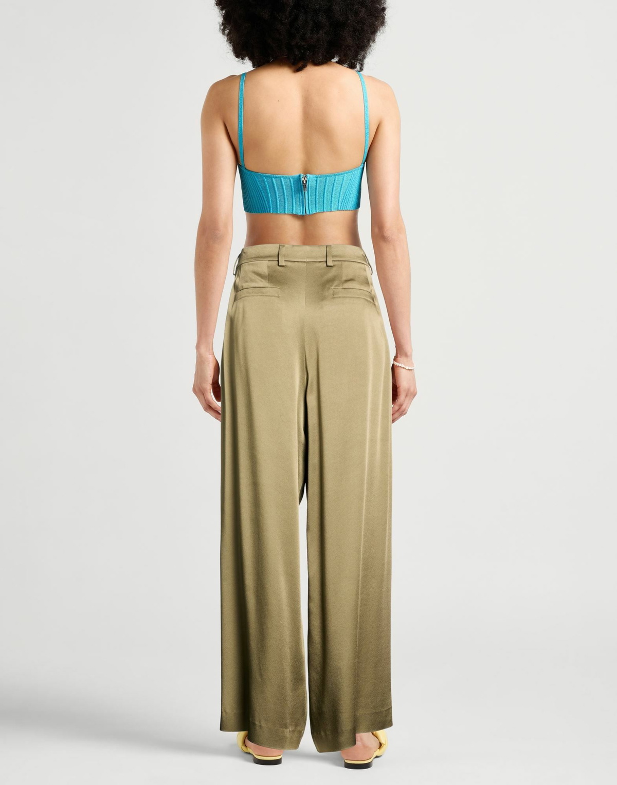 Dries Van Noten Womens Pants in Khaki