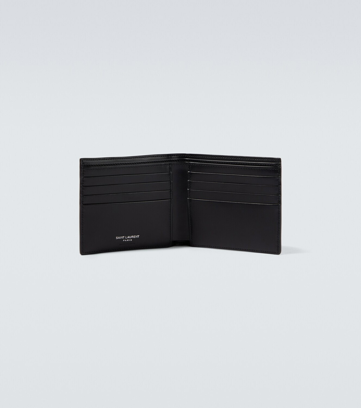 Saint Laurent Tiny Cassandre leather bi-fold wallet