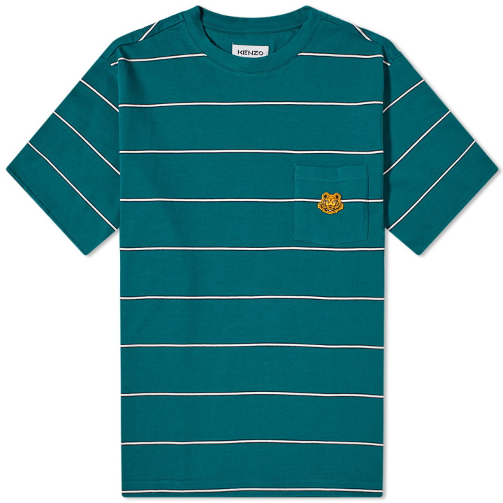 Photo: Kenzo Tiger Crest Stripe Pocket Tee