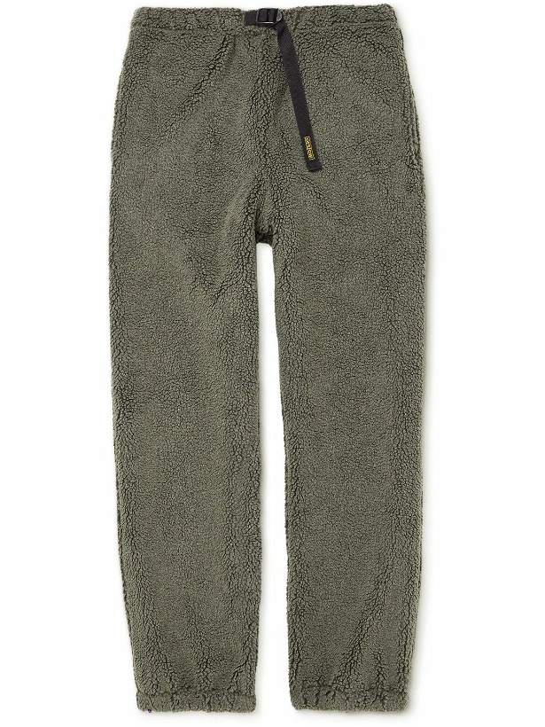Photo: OrSlow - Boa Tapered Belted Fleece Sweatpants - Green