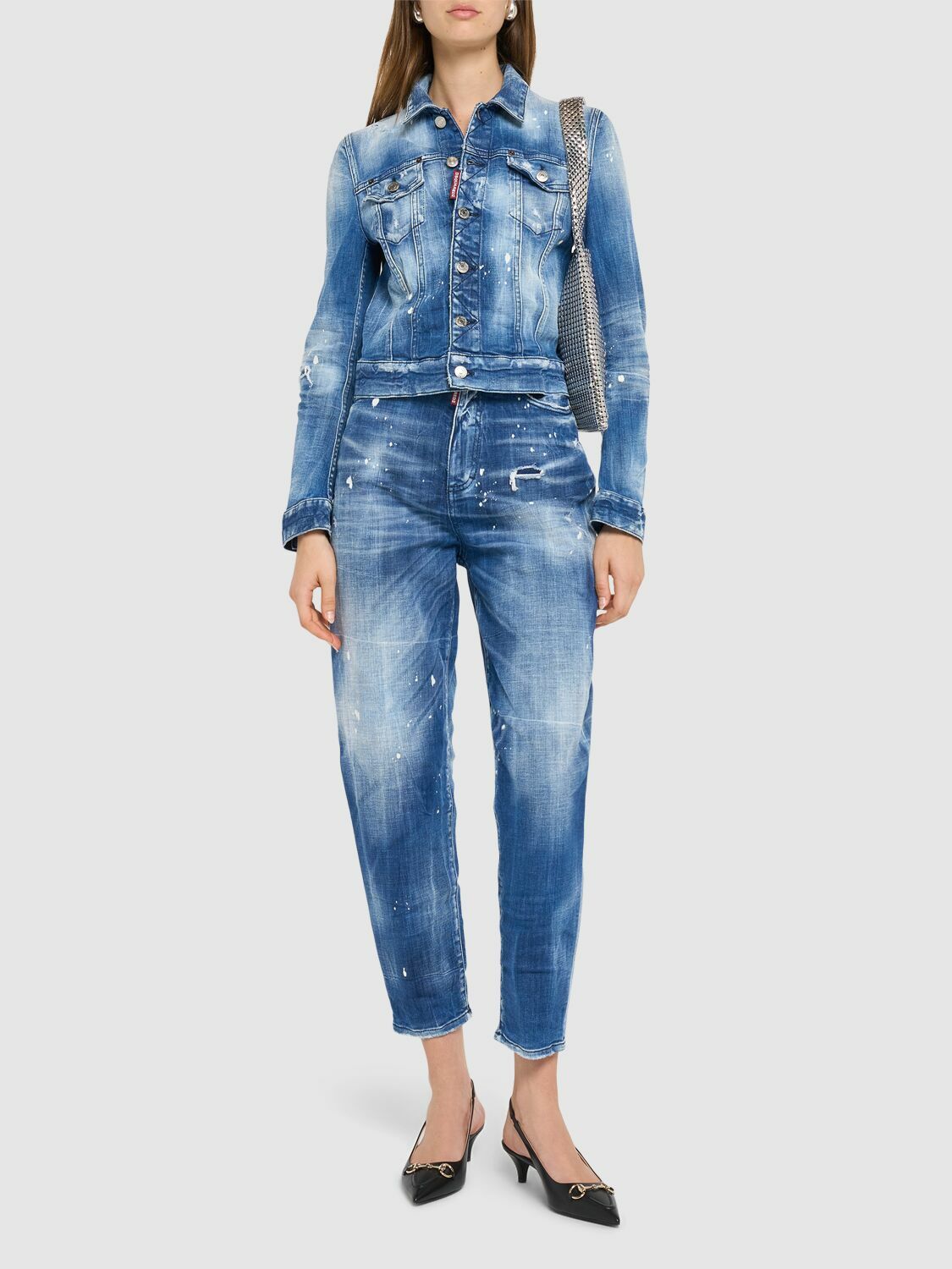 DSQUARED2 80's High Rise Balloon Jeans Dsquared2