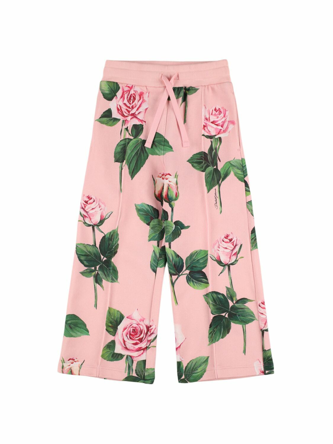Dolce & Gabbana White Printed Cotton Jogger Sweatpants Pants