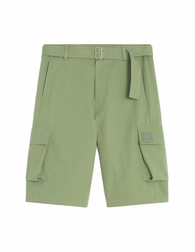 Photo: Maison Kitsuné Belted Cargo Bermuda