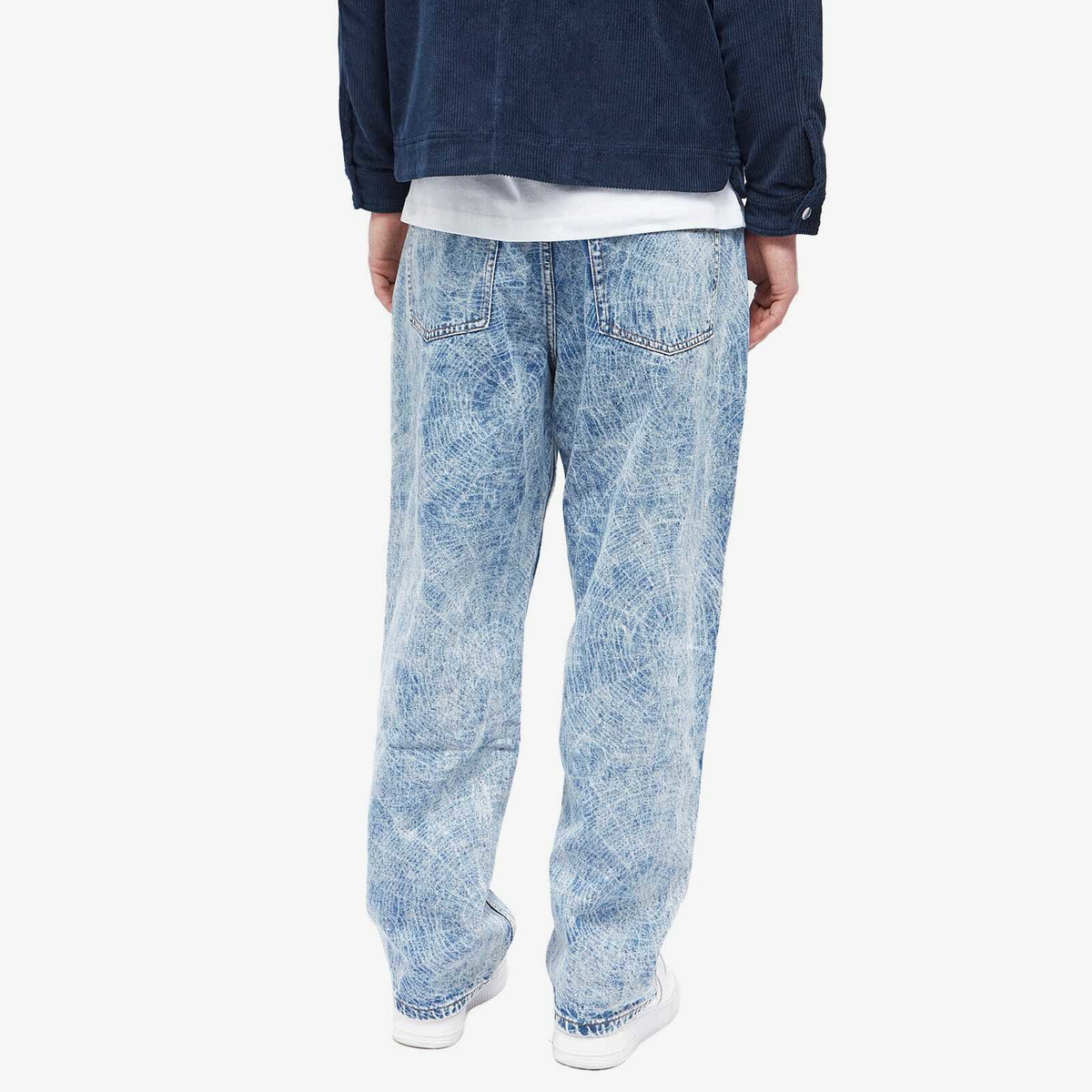 Butter Goods Men's Web Denim Jean in Acid Wash Indigo Butter Goods