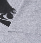 Raf Simons - Printed Mélange Cotton-Jersey T-Shirt - Men - Gray