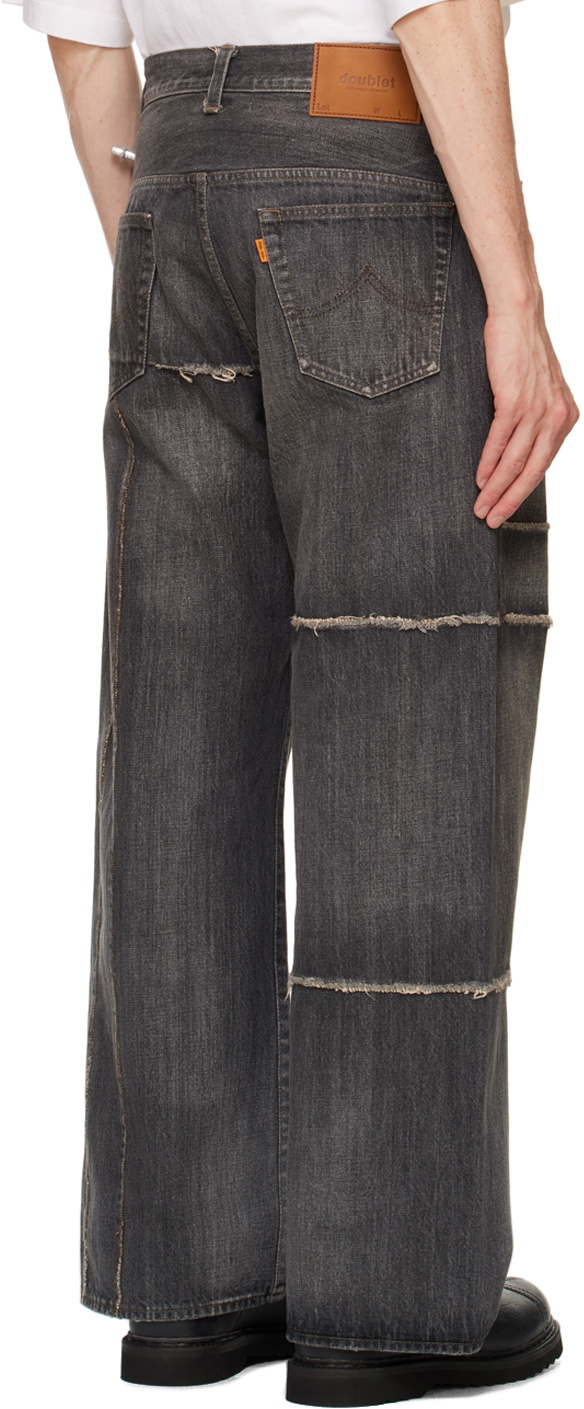 doublet Black Frankenstein Cutting Jeans