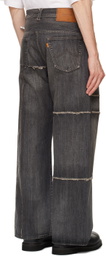 doublet Black Frankenstein Cutting Jeans